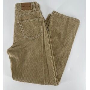 Motel Denim Tan Corduroy High Waisted Wide Leg Pants XXS